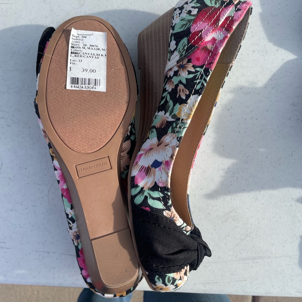 Rampage - Platform Flats - Multicolor - Size 8